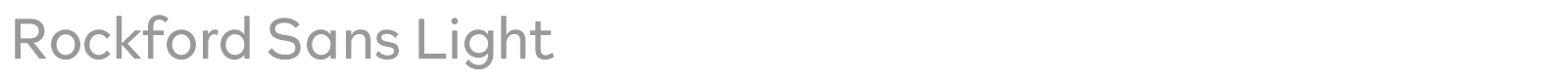 Rockford Sans font preview