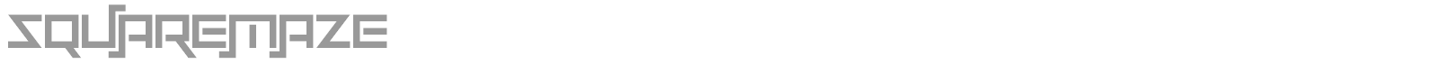 Squaremaze font preview