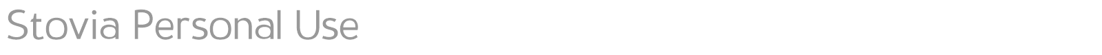 Stovia font preview