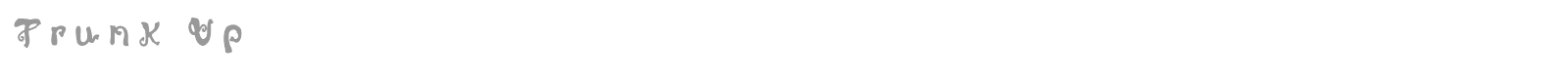 Trunk Up font preview