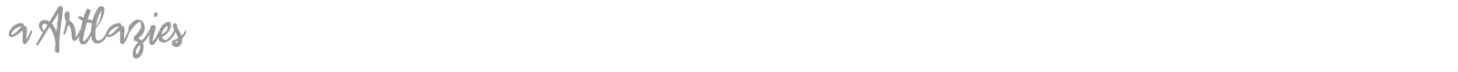 A Artlazies font preview