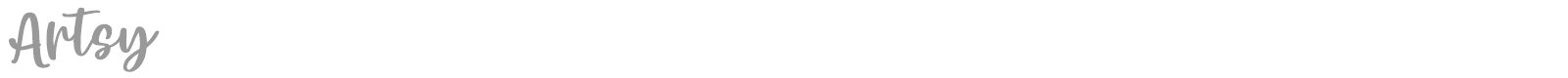 Artsy font preview