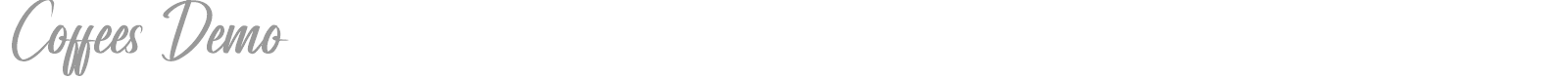 Coffees font preview