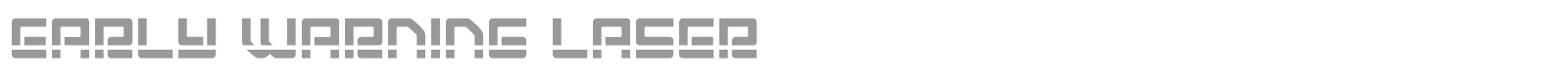 Early Warning font preview