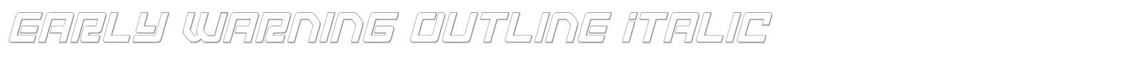 Early Warning font preview
