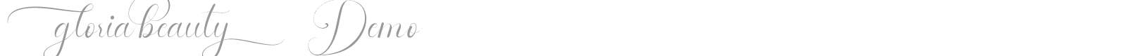 Gloria Beauty font preview