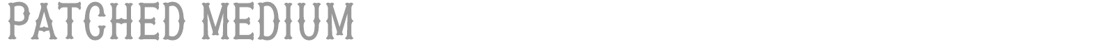 Patched font preview