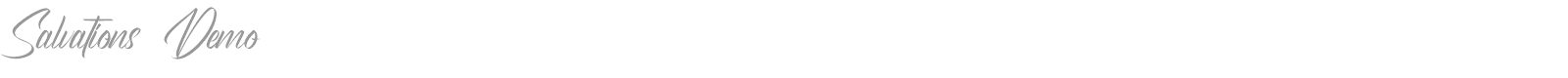 Salvations font preview