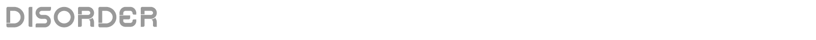 Disorder font preview