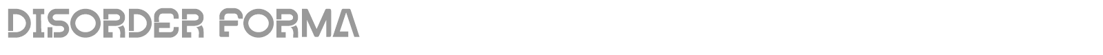 Disorder font preview