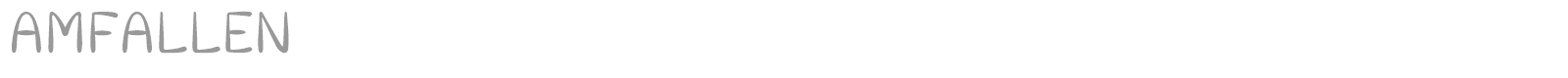 Amfallen font preview