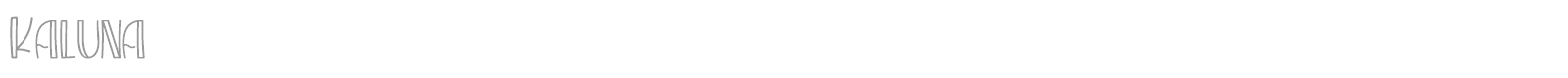 Kaluna font preview