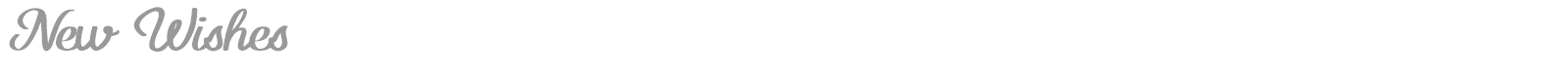 New Wishes font preview