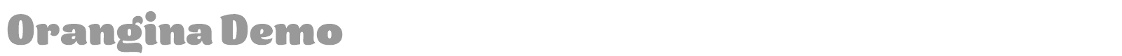 Orangina font preview
