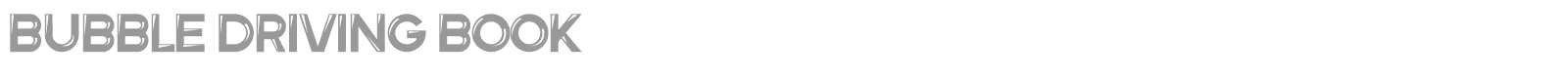 Bubble Driving font preview
