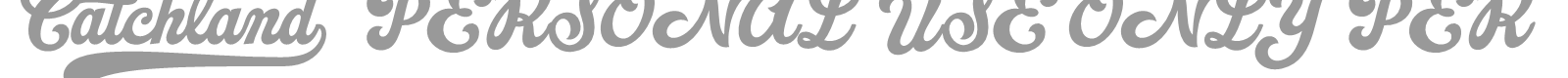 Catchland font preview