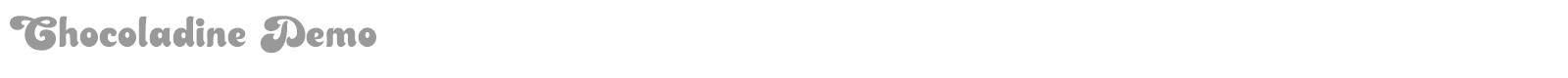 Chocoladine font preview