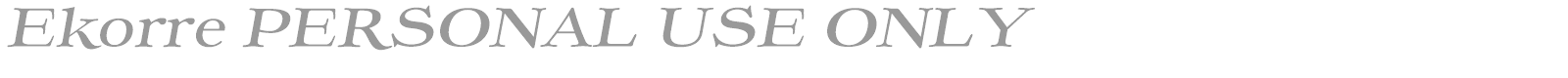 Ekorre font preview