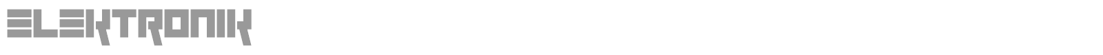 Elektronik font preview