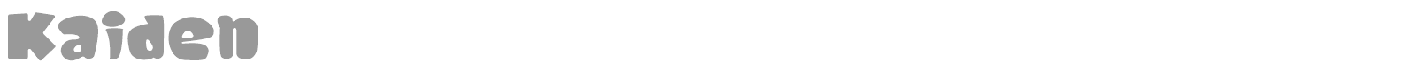 Kaiden font preview