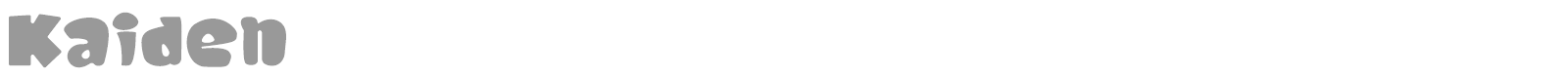 Kaiden font preview