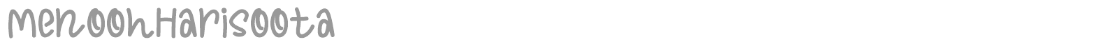 Menooh Harisoota font preview