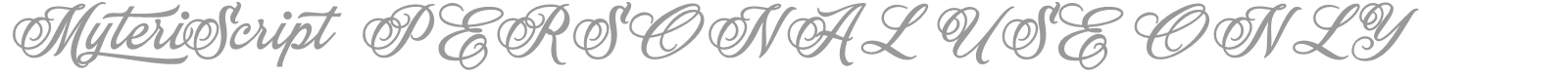 Myteri Script font preview