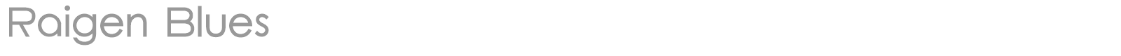 Raigen Blues font preview