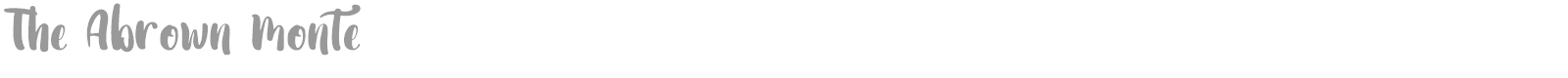 The Abrown Monte font preview