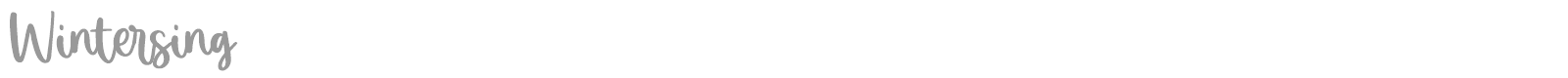 Wintersing font preview