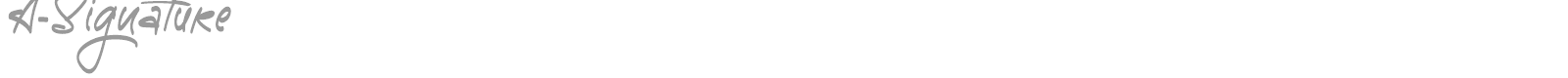 A-Signature font preview