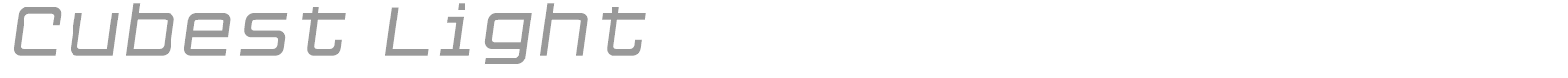 Cubest font preview