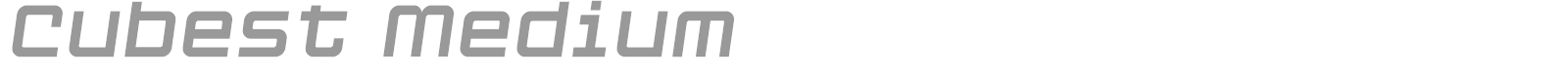 Cubest font preview