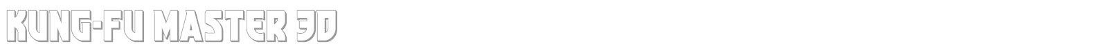 Kung-Fu Master font preview