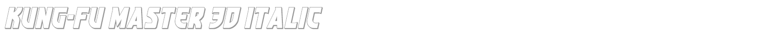 Kung-Fu Master font preview