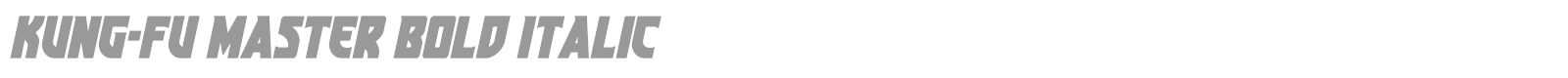 Kung-Fu Master font preview