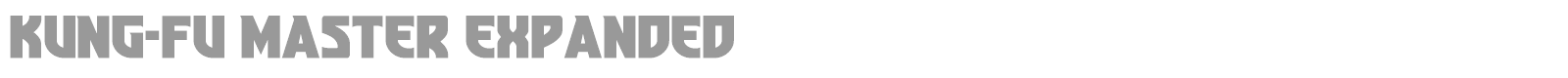 Kung-Fu Master font preview