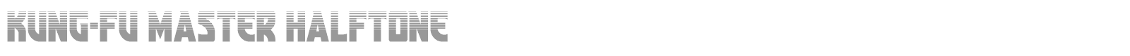 Kung-Fu Master font preview