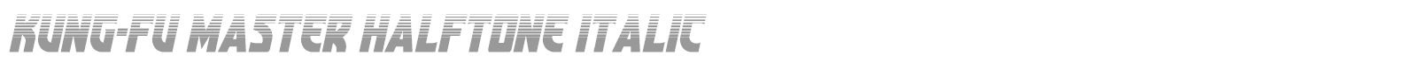 Kung-Fu Master font preview