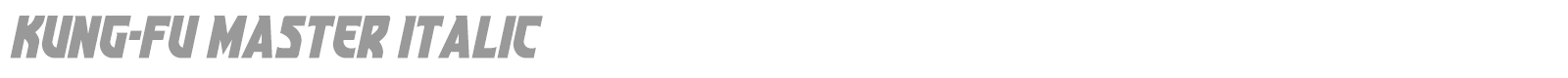 Kung-Fu Master font preview