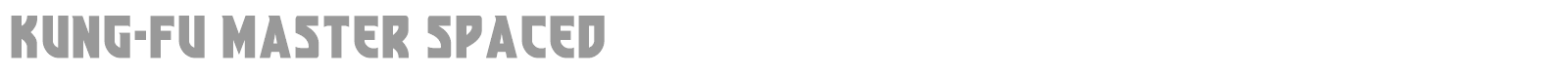 Kung-Fu Master font preview