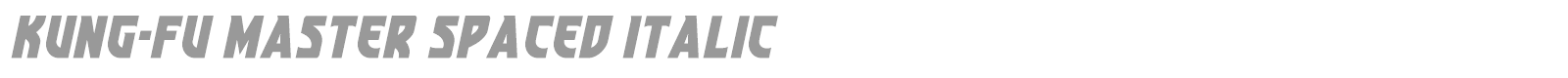 Kung-Fu Master font preview