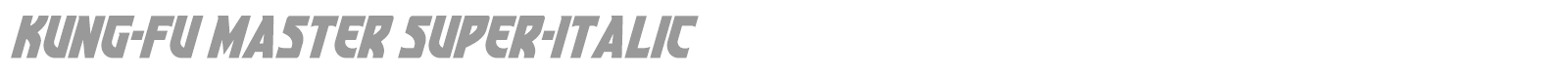 Kung-Fu Master font preview