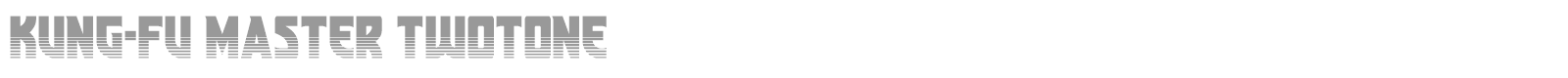 Kung-Fu Master font preview