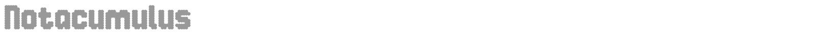 Notacumulus font preview