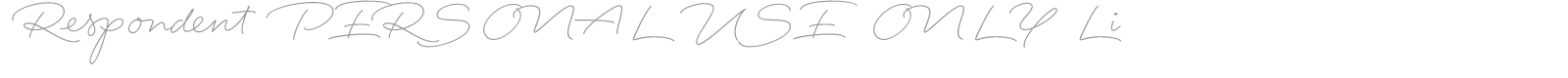 Respondent font preview