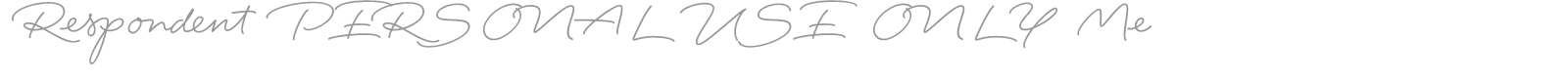 Respondent font preview