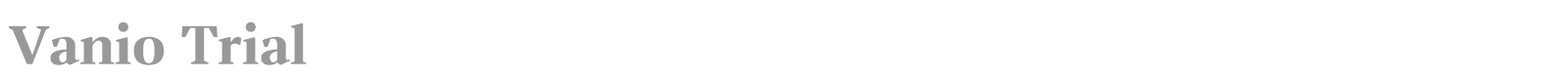 Vanio font preview