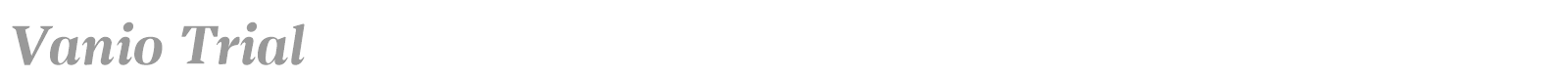 Vanio font preview