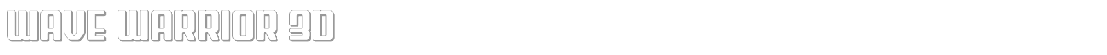 Wave Warrior font preview